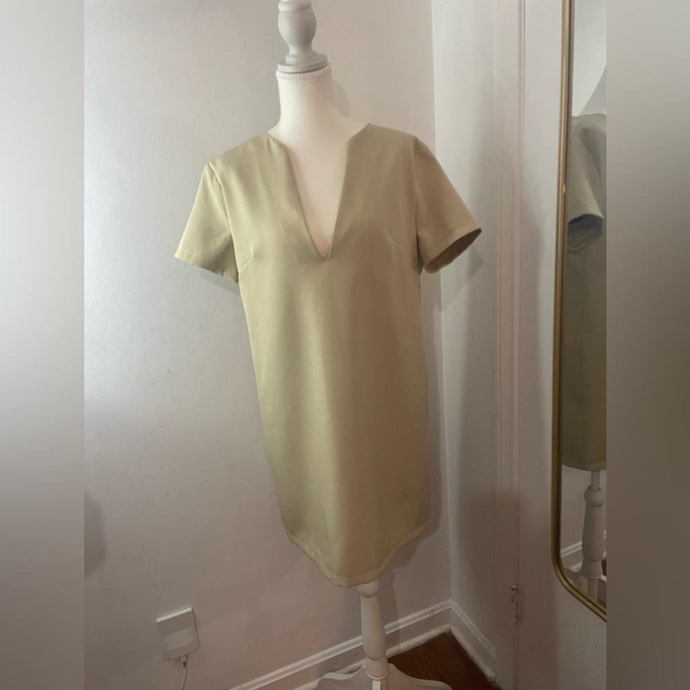 Amy enjoy life Elegant Beige Mini sheath Dress